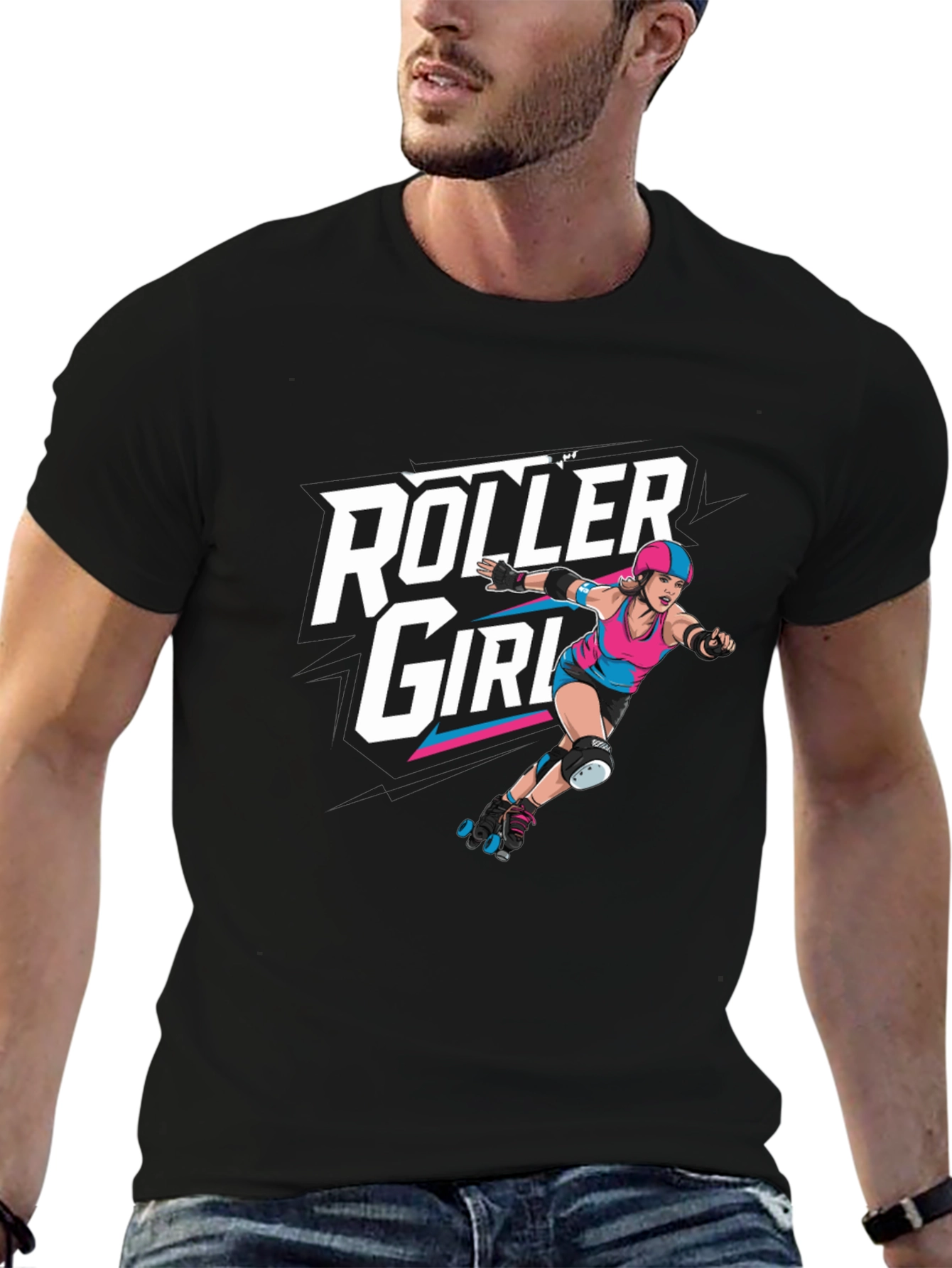 Camiseta Negra Roller Girl