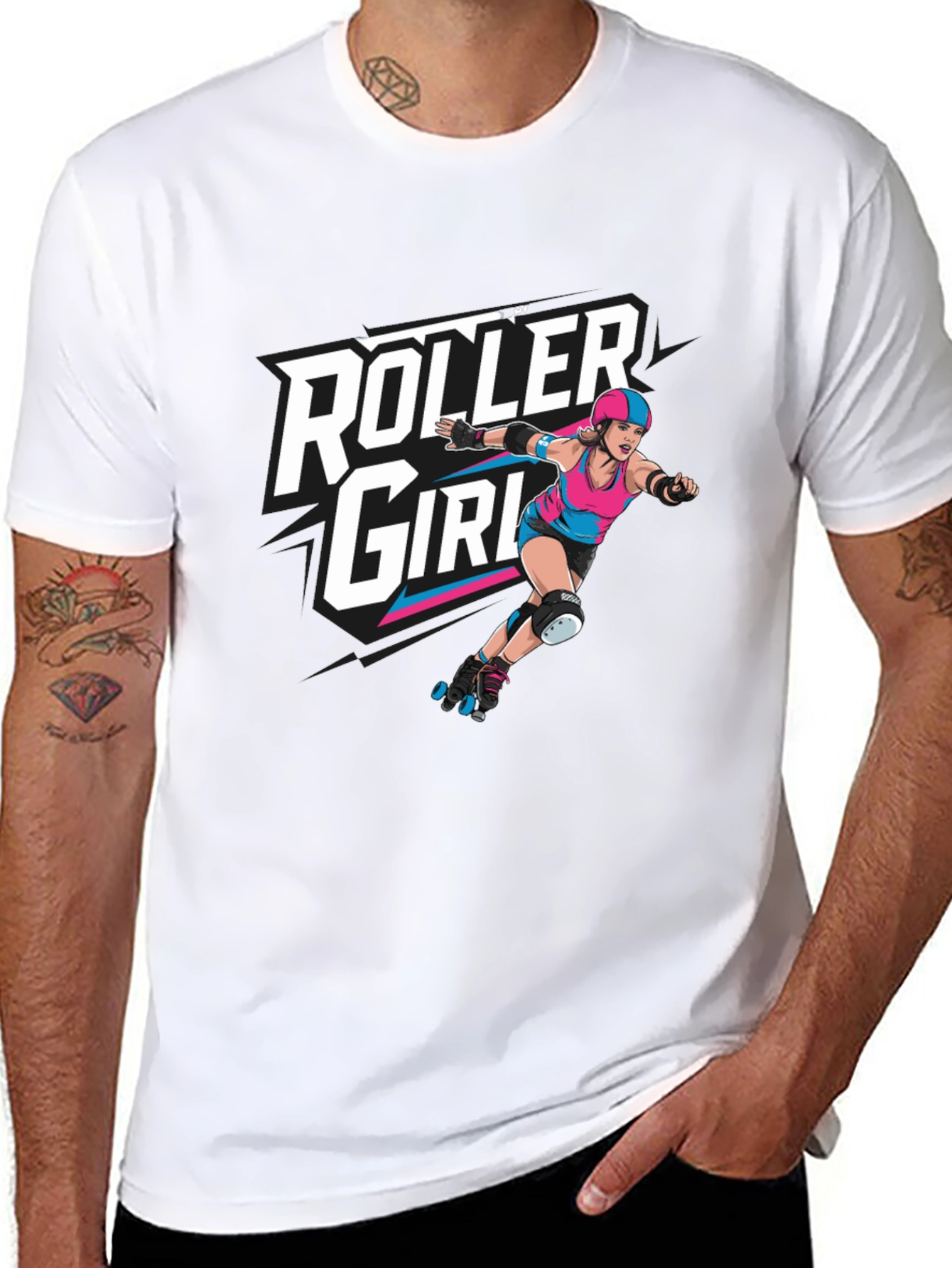 Camiseta Negra Roller Girl
