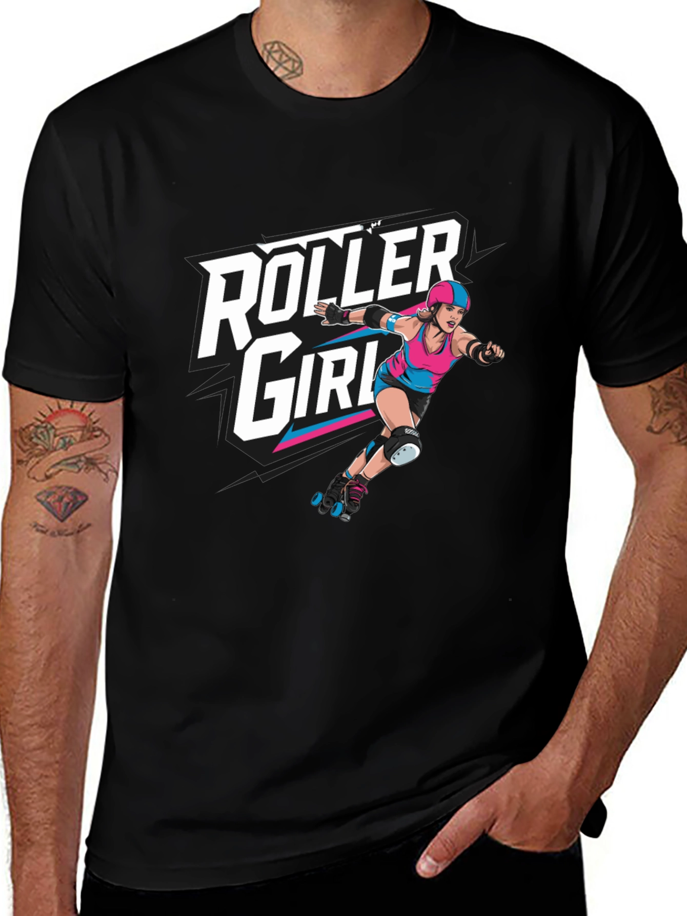 Camiseta Negra Roller Girl