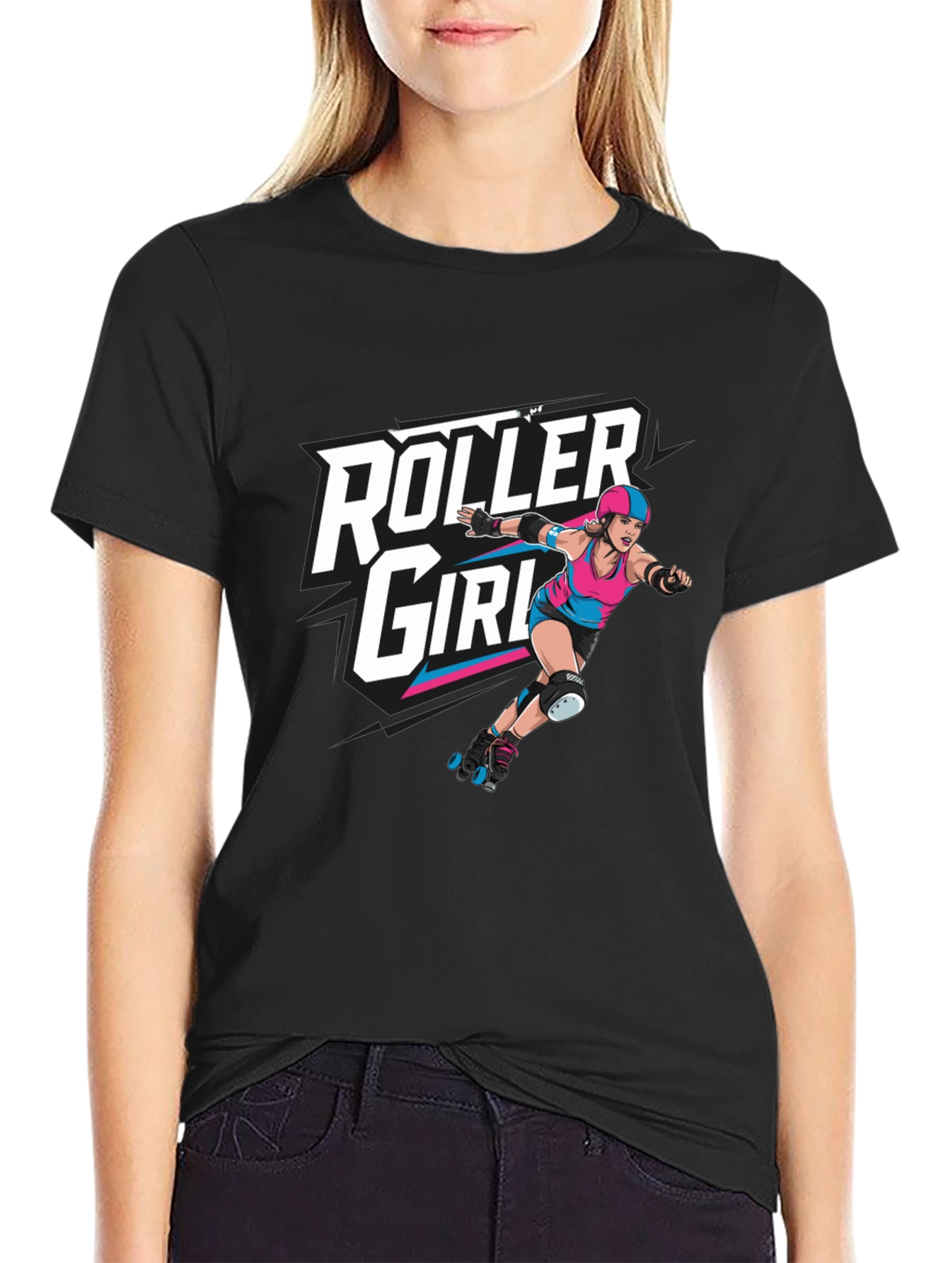 Camiseta Negra Roller Girl