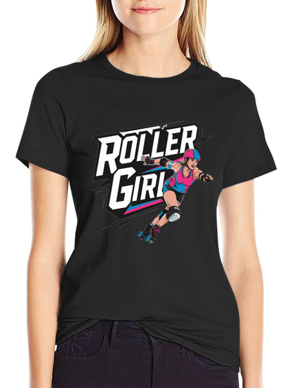 Camiseta Negra Roller Girl