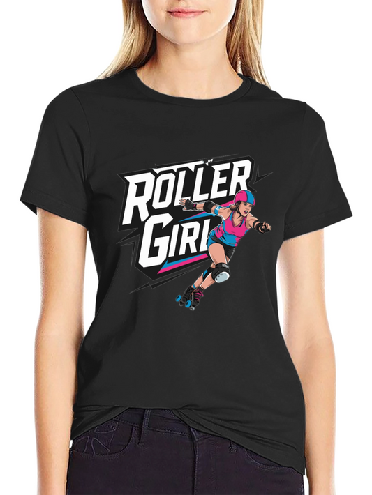 Camiseta Negra Roller Girl