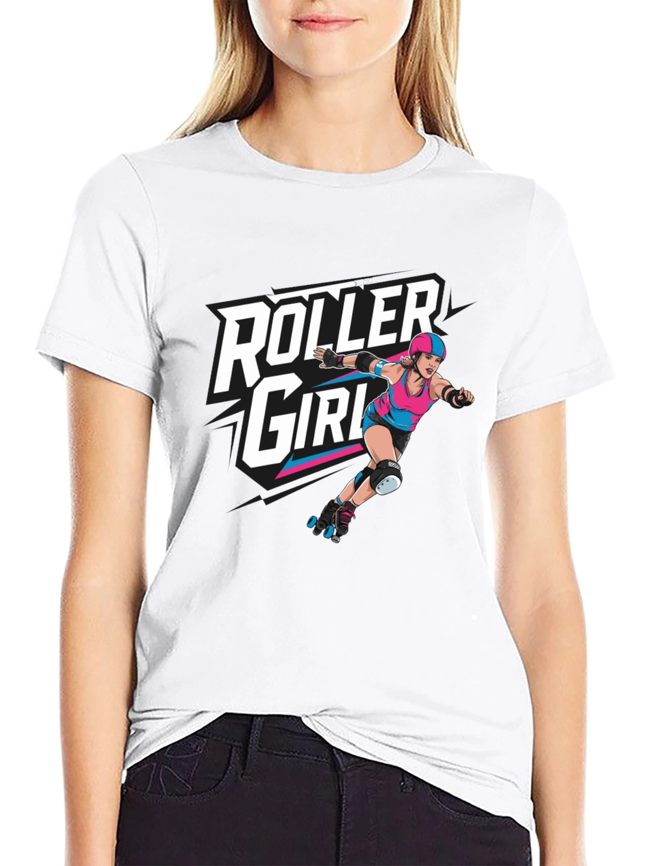 Camiseta Negra Roller Girl