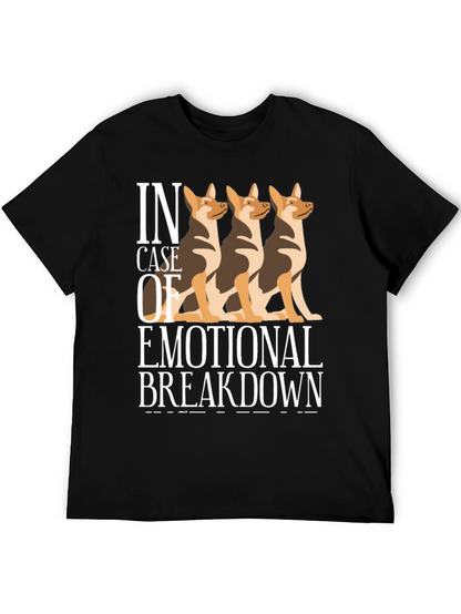 Camiseta Negra Colapso Emocional con Tres Perros