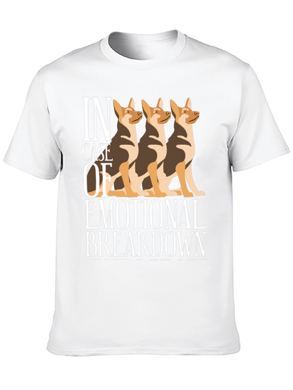 Camiseta Negra Colapso Emocional con Tres Perros