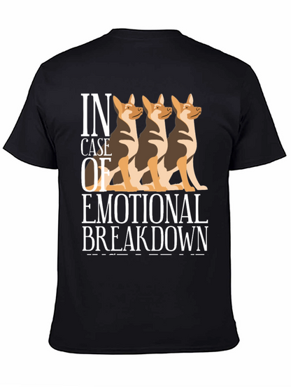 Camiseta Negra Colapso Emocional con Tres Perros