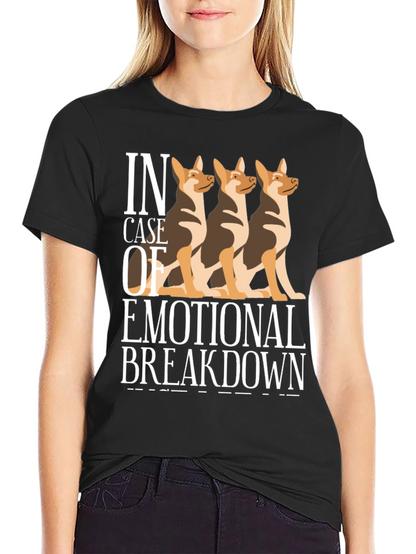 Camiseta Negra Colapso Emocional con Tres Perros