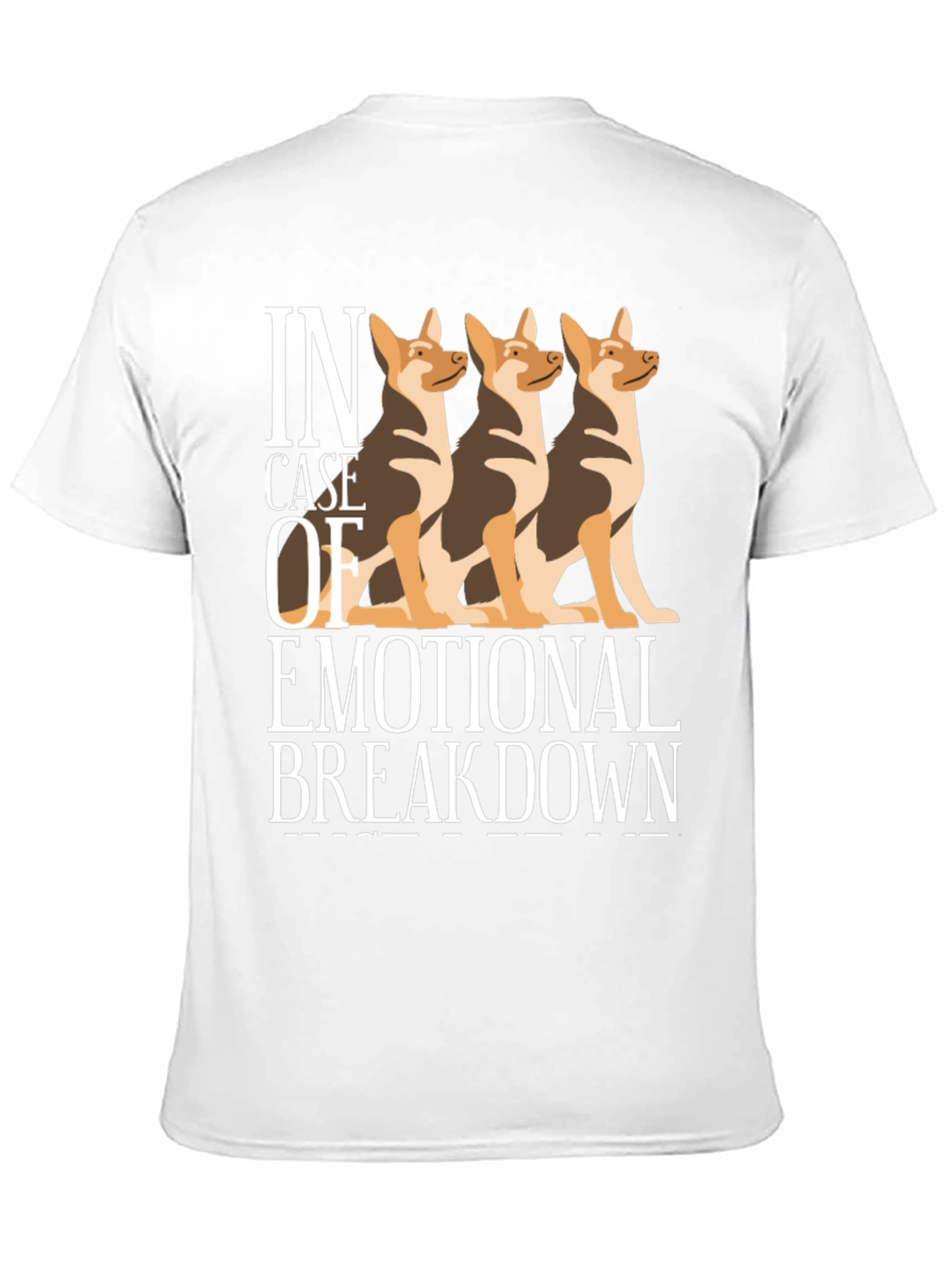Camiseta Negra Colapso Emocional con Tres Perros