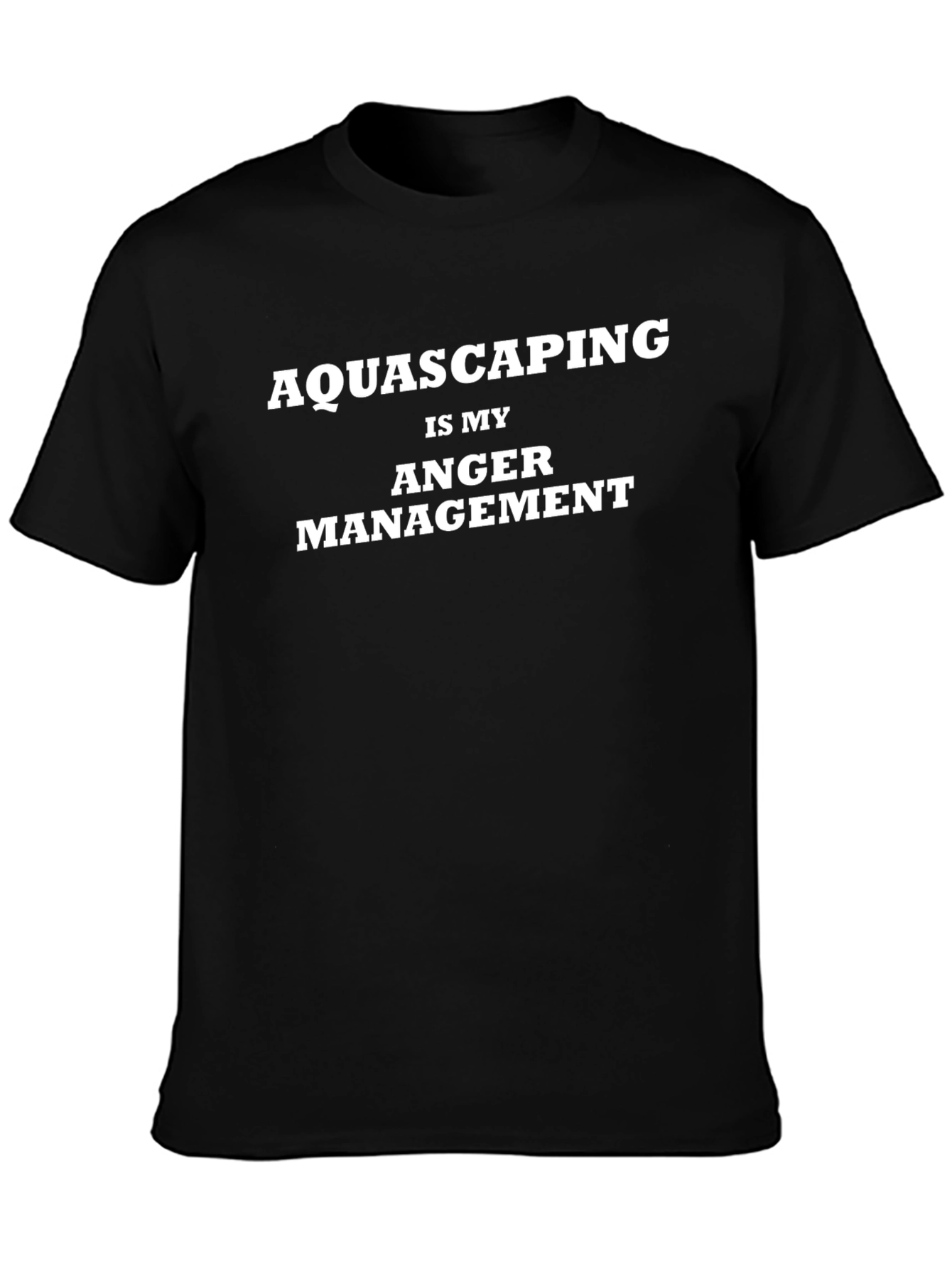 Camiseta Negra: Aquascaping es Mi Control de Ira