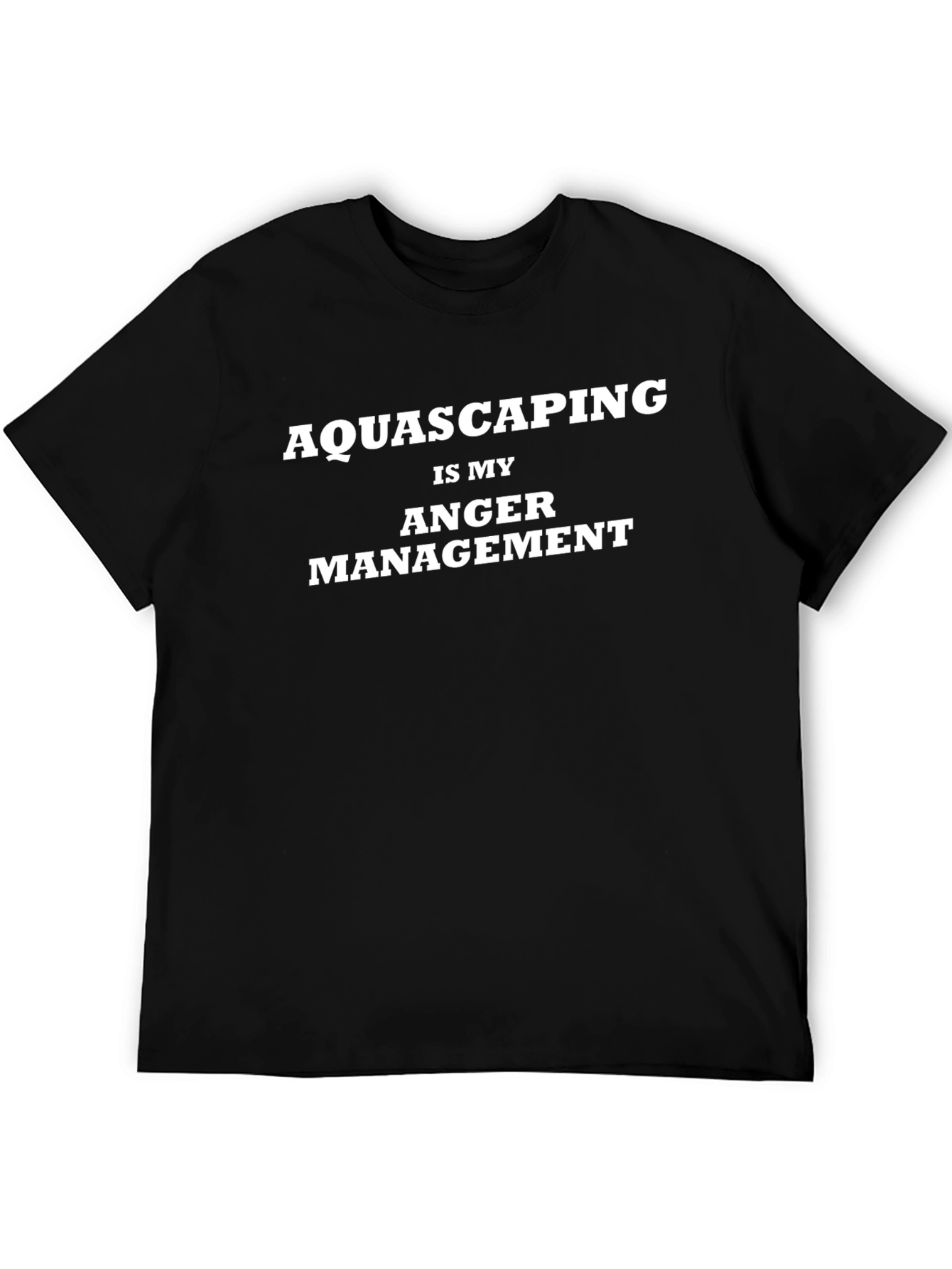 Camiseta Negra: Aquascaping es Mi Control de Ira