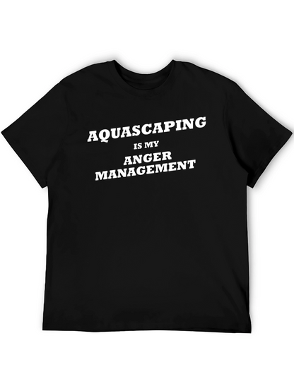 Camiseta Negra: Aquascaping es Mi Control de Ira