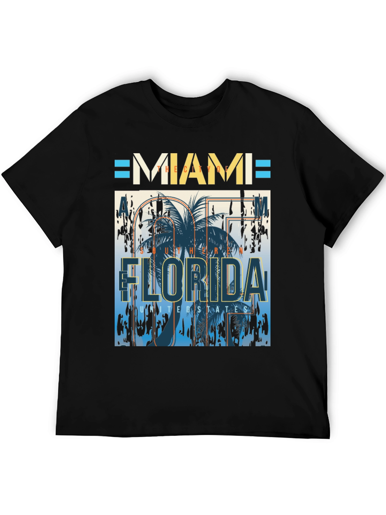 Camiseta Miami Florida Diseño Gráfico