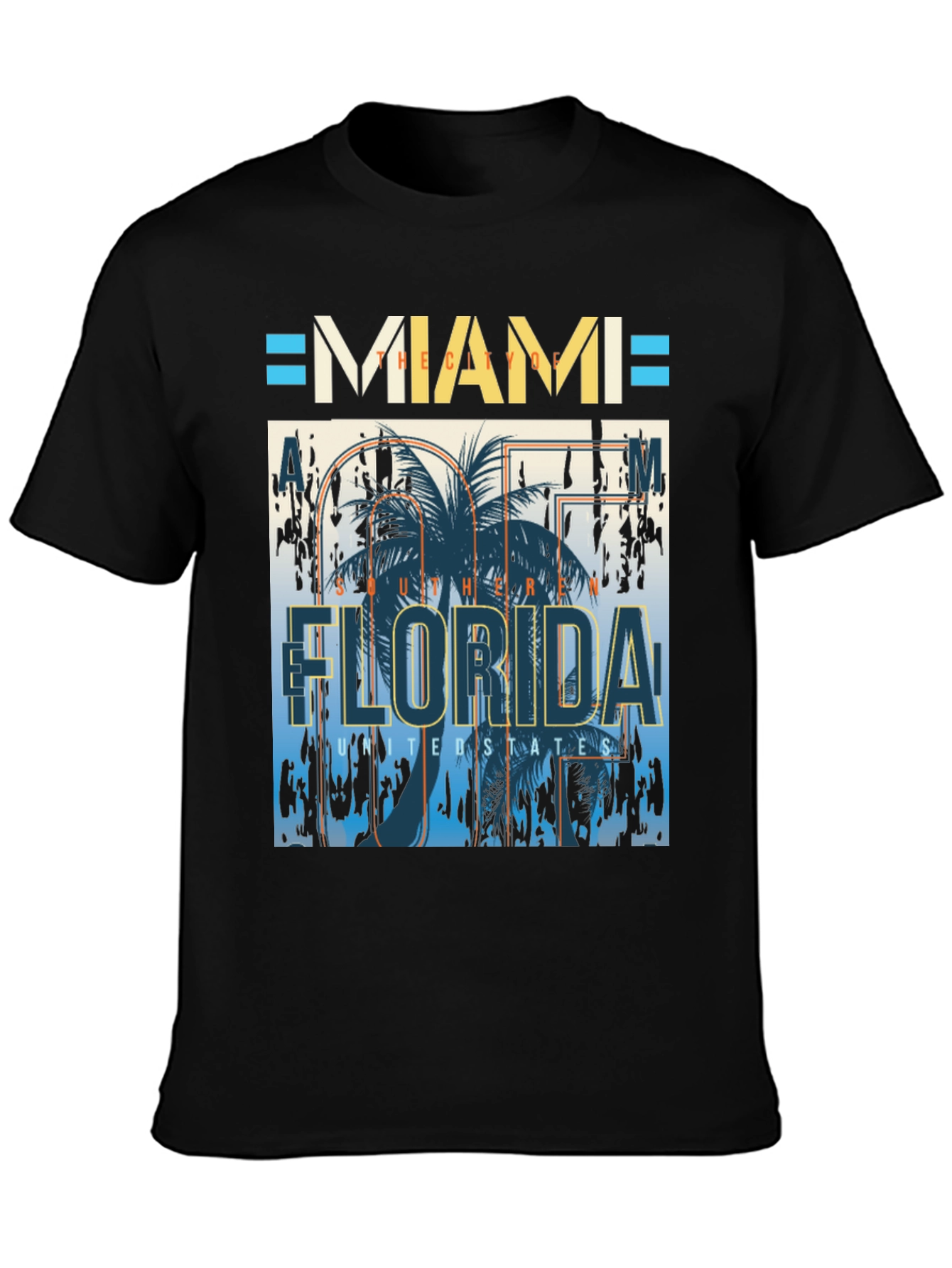 Camiseta Miami Florida Diseño Gráfico