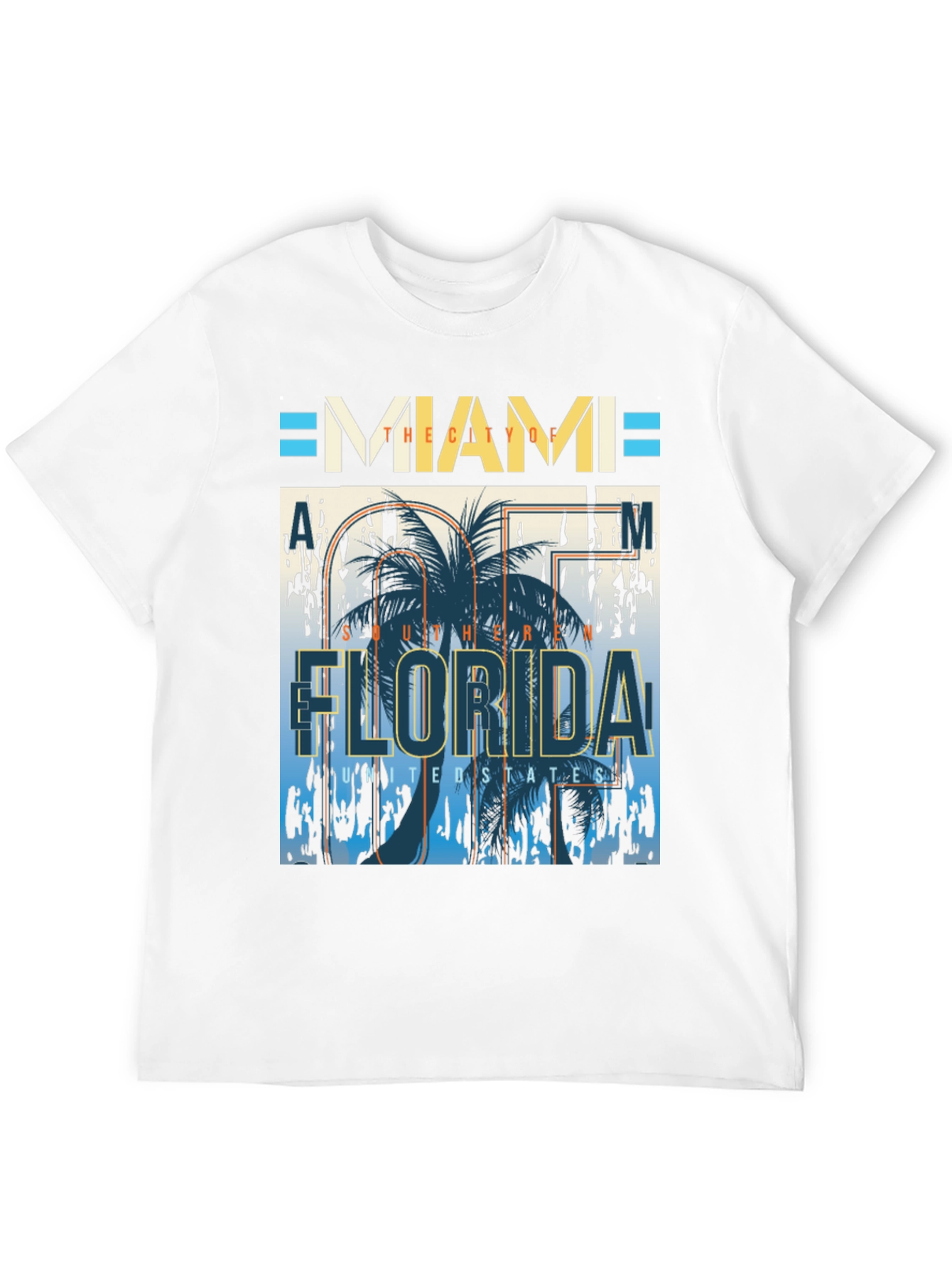 Camiseta Miami Florida Diseño Gráfico