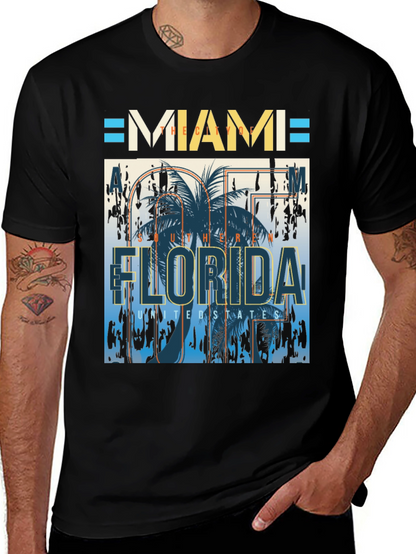 Camiseta Miami Florida Diseño Gráfico