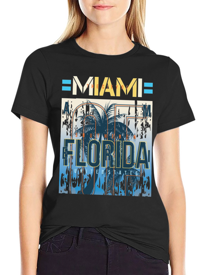 Camiseta Miami Florida Diseño Gráfico