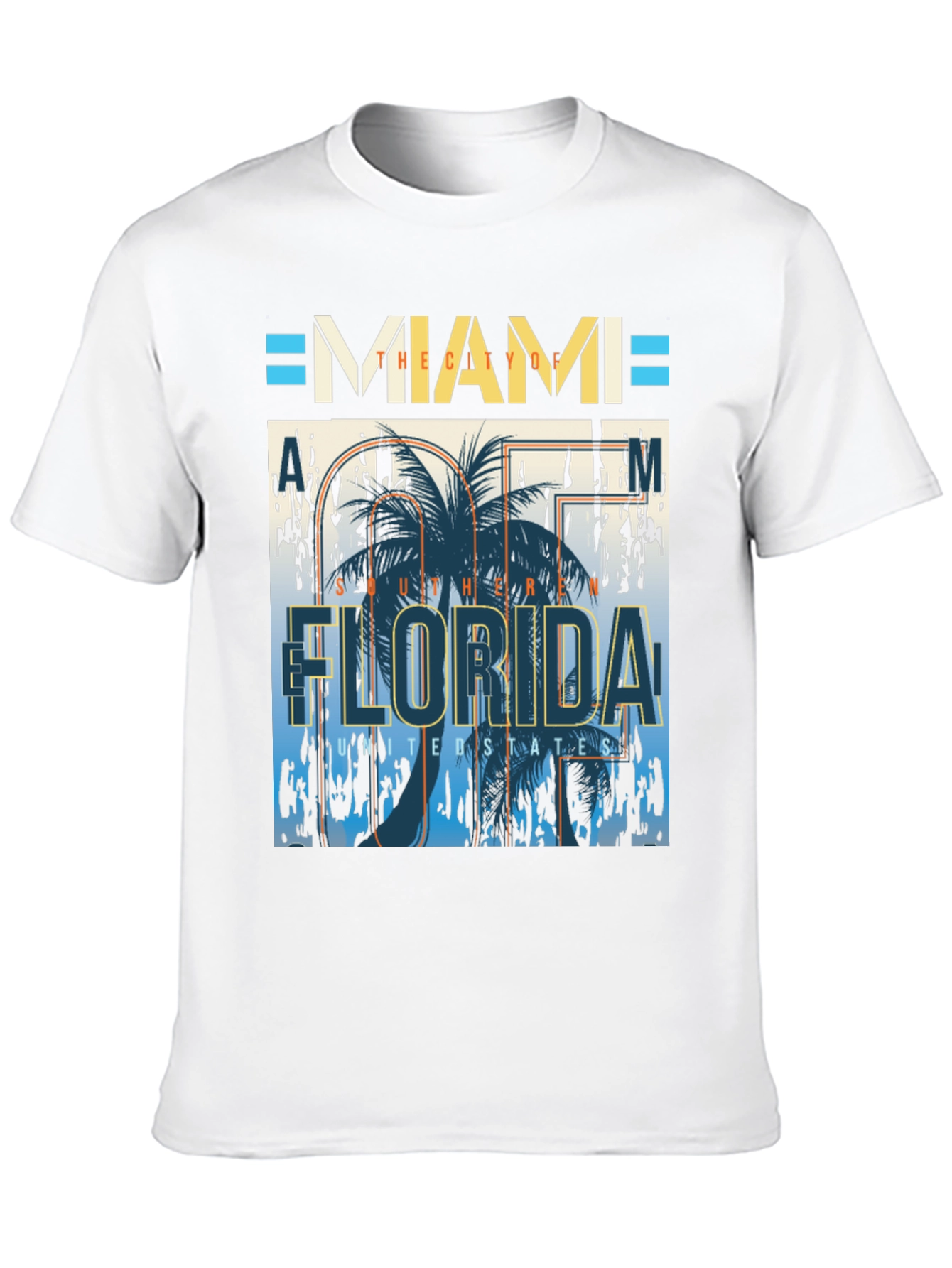 Camiseta Miami Florida Diseño Gráfico