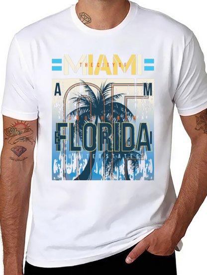 Camiseta Miami Florida Diseño Gráfico