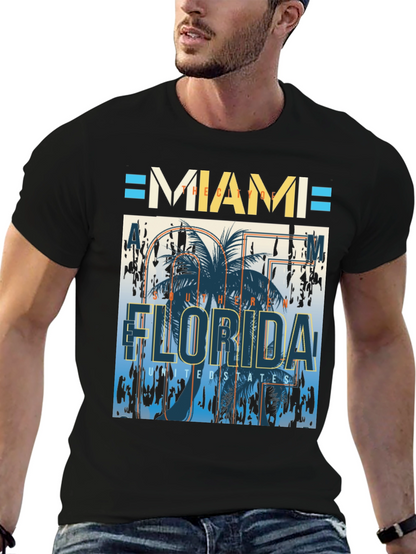 Camiseta Miami Florida Diseño Gráfico