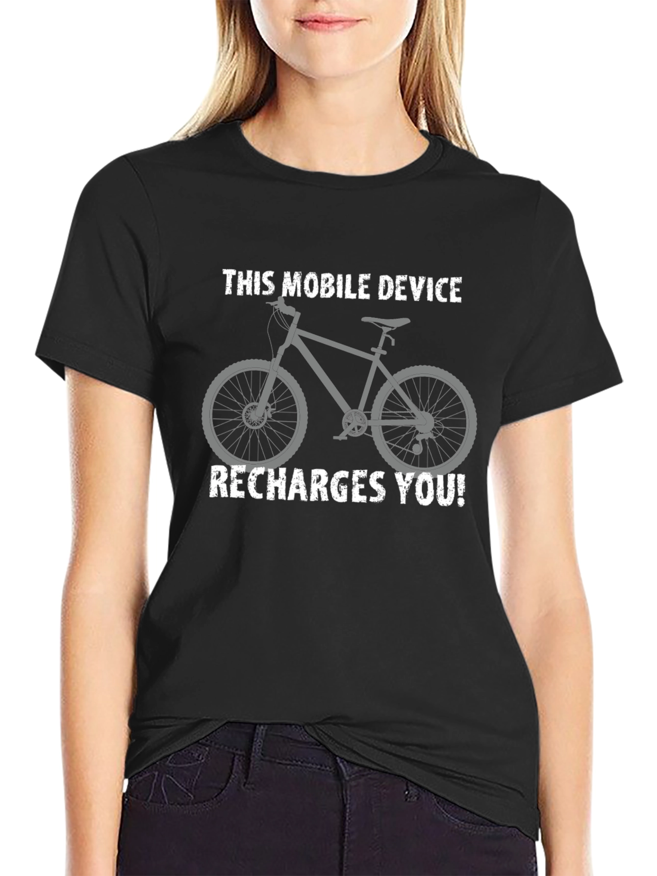 Camiseta Este dispositivo móvil te recarga
