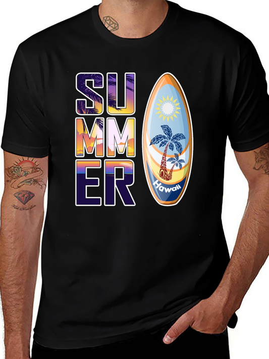 Camiseta Estampada de Verano Hawaii