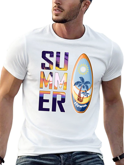 Camiseta Estampada de Verano Hawaii