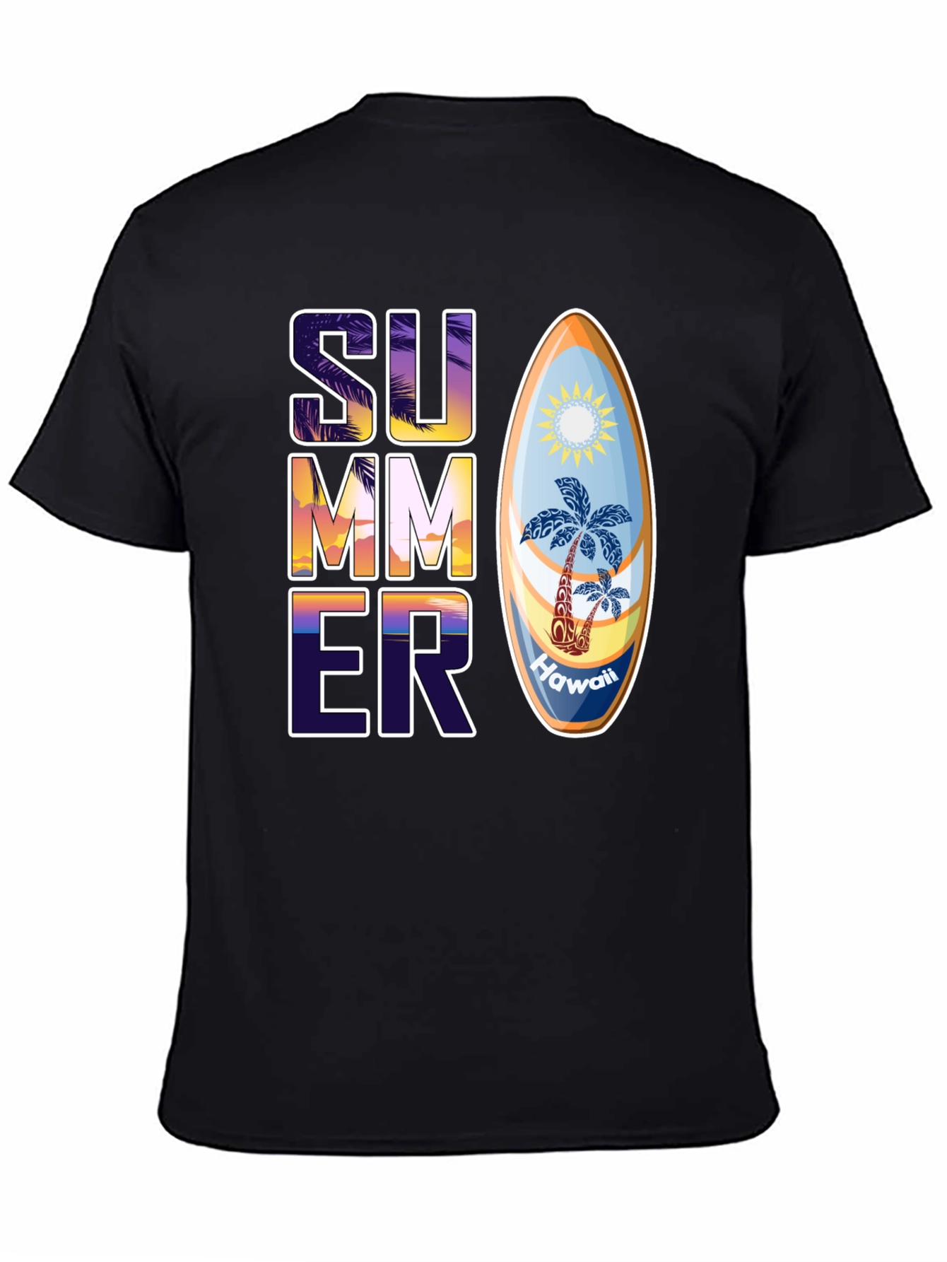 Camiseta Estampada de Verano Hawaii