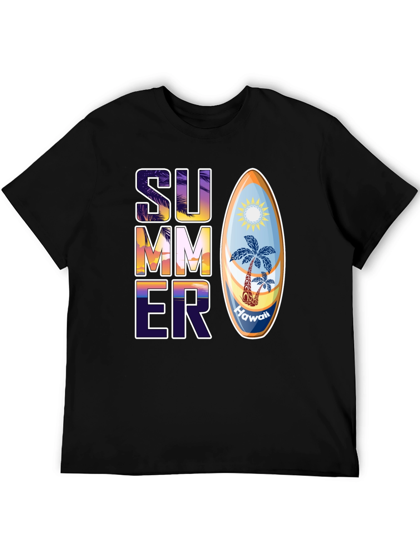 Camiseta Estampada de Verano Hawaii
