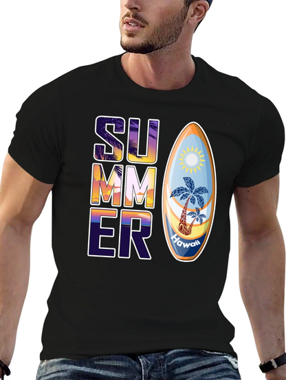 Camiseta Estampada de Verano Hawaii