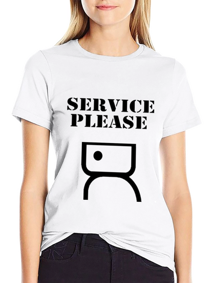 Camiseta Negra Service Please Original