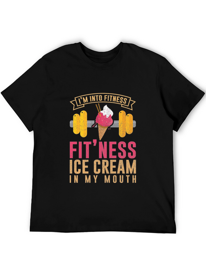 Camiseta de Fitness con Diseño de Helado