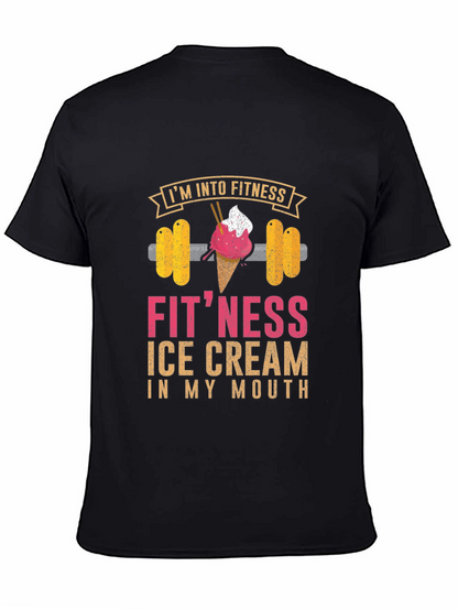 Camiseta de Fitness con Diseño de Helado