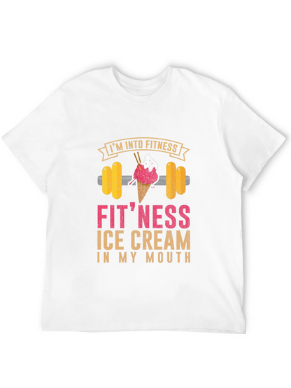 Camiseta de Fitness con Diseño de Helado