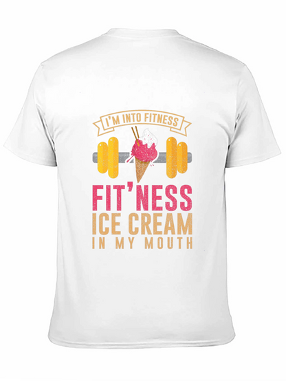 Camiseta de Fitness con Diseño de Helado