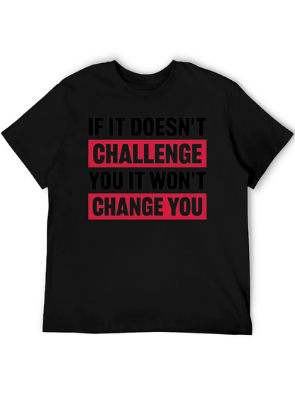 Camiseta Negra Motivacional: Desafío y Cambio