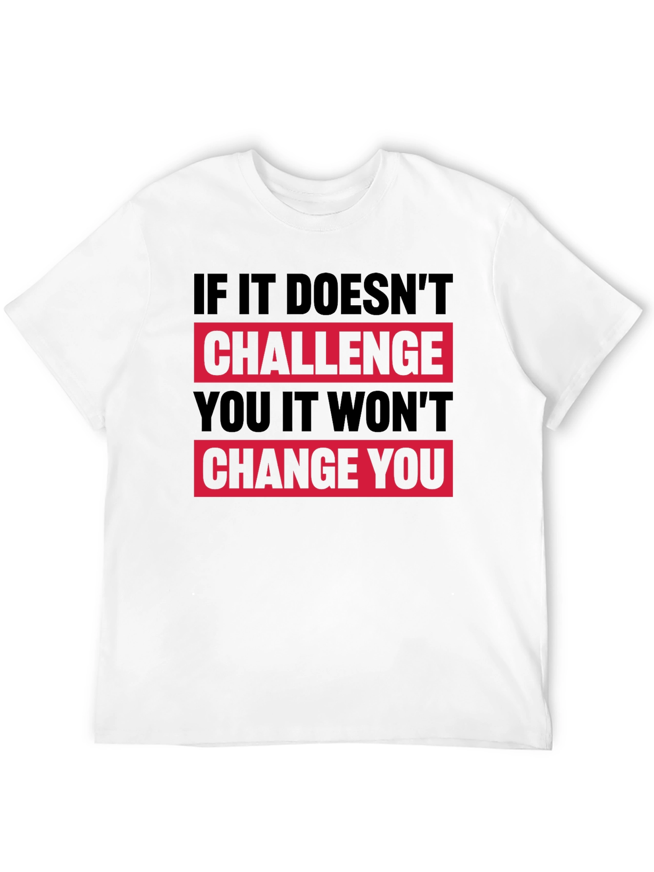 Camiseta Negra Motivacional: Desafío y Cambio
