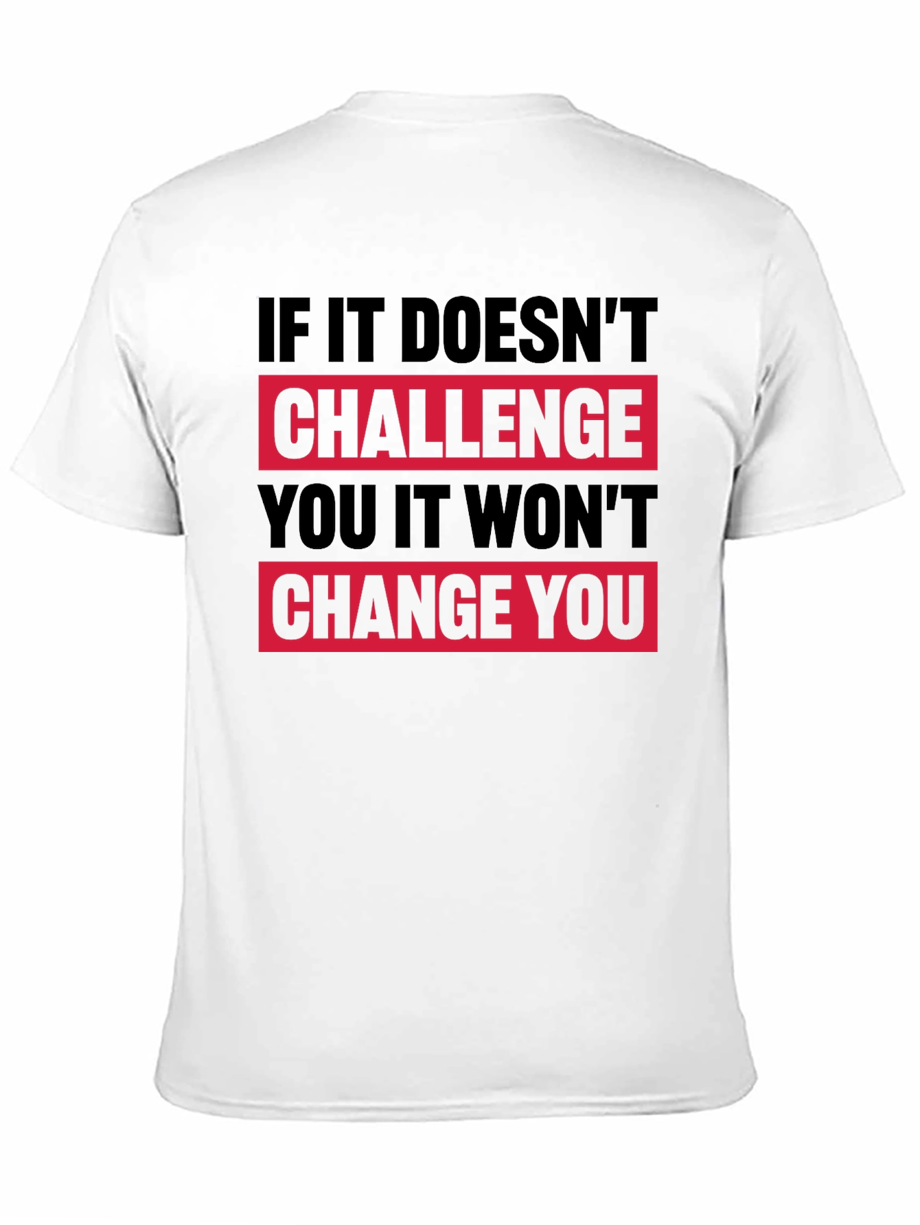 Camiseta Negra Motivacional: Desafío y Cambio