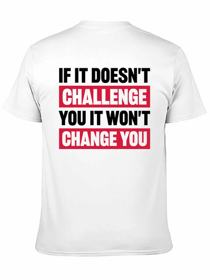 Camiseta Negra Motivacional: Desafío y Cambio