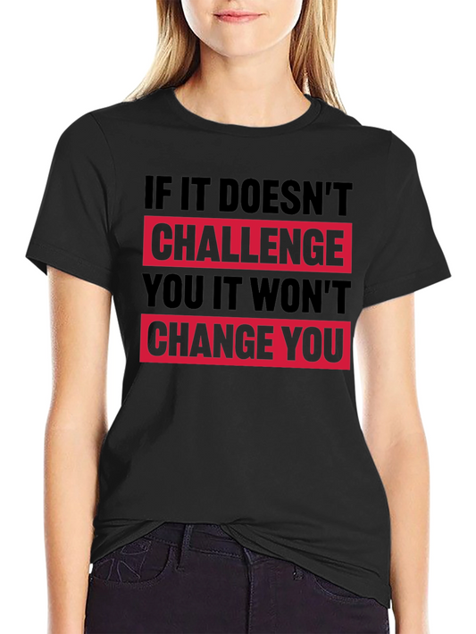 Camiseta Negra Motivacional: Desafío y Cambio