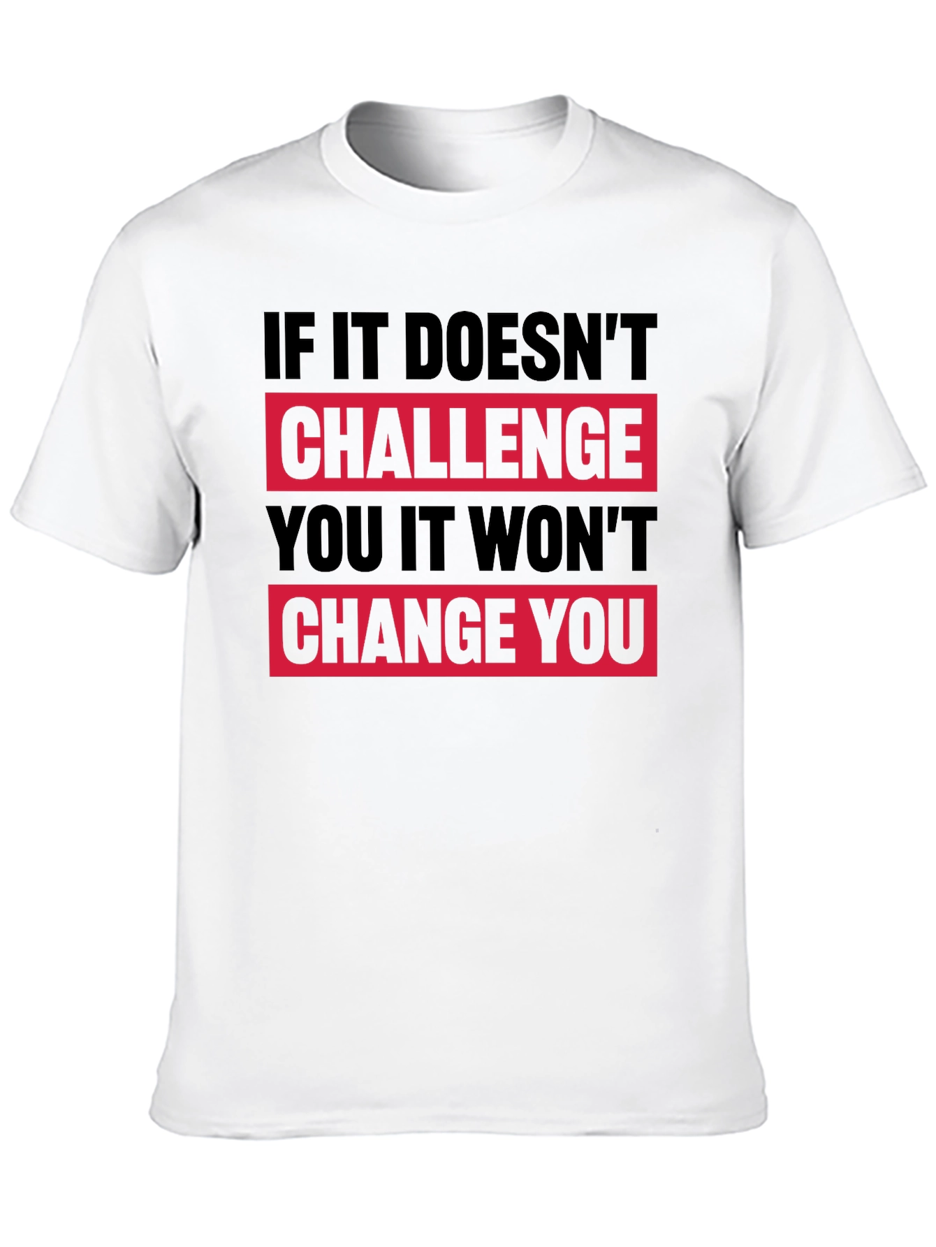 Camiseta Negra Motivacional: Desafío y Cambio