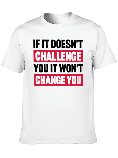Camiseta Negra Motivacional: Desafío y Cambio