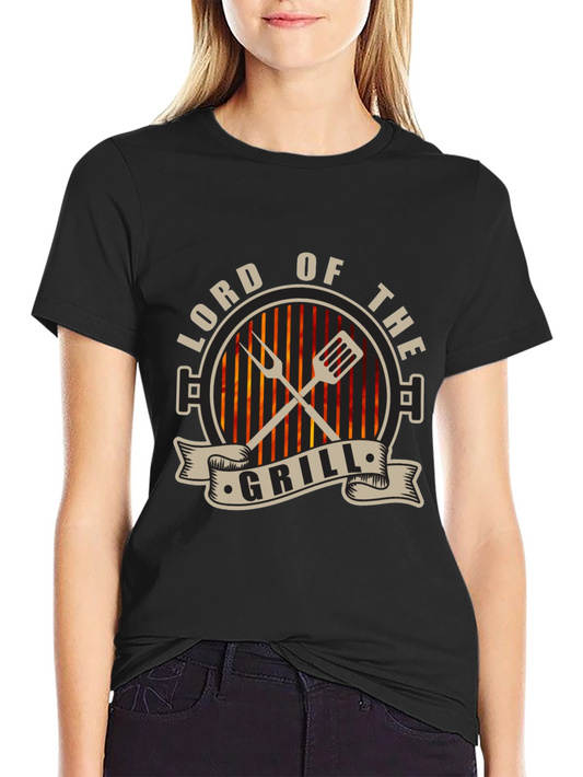 Camiseta Negra Lord of the Grill para Asador
