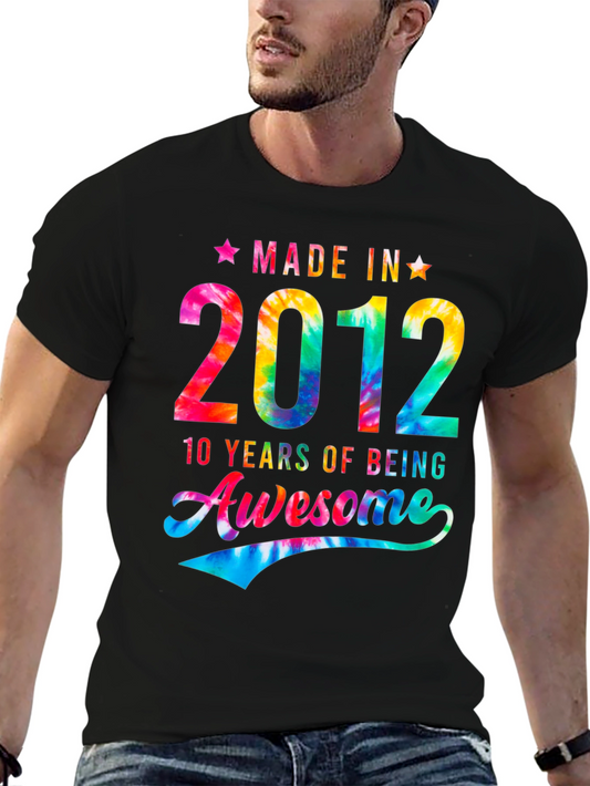 Camiseta Cumpleaños 2012 - 10 Años Siendo Genial