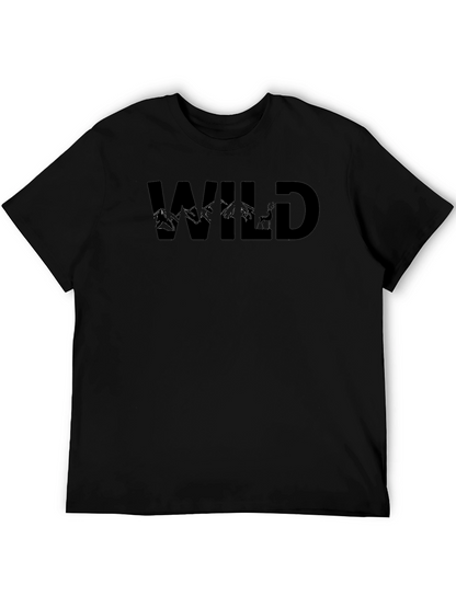 Camiseta Negra Wild para Aventura