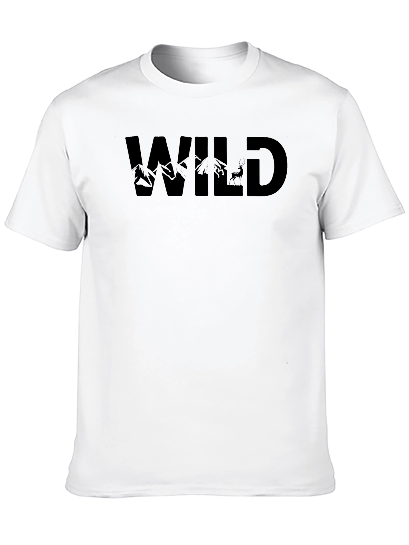 Camiseta Negra Wild para Aventura