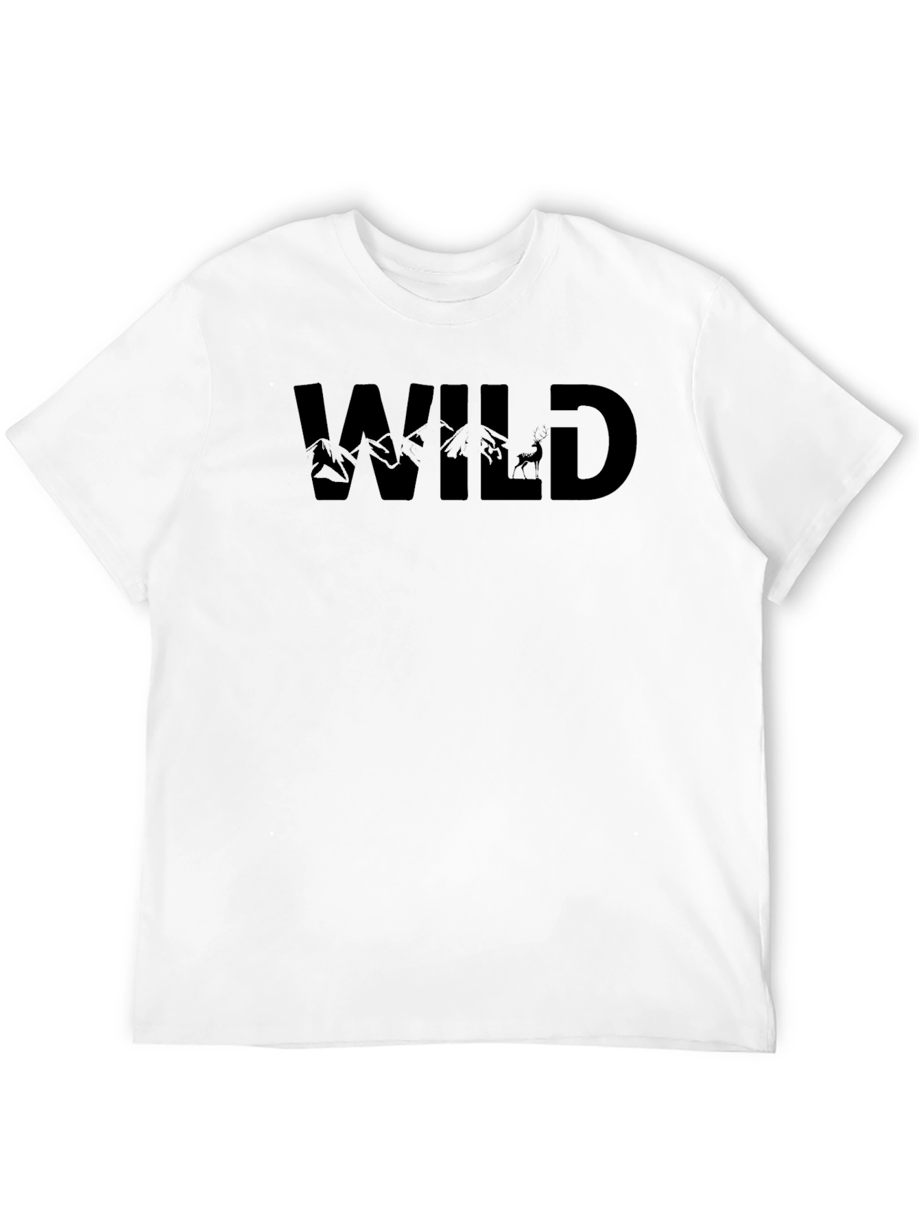 Camiseta Negra Wild para Aventura