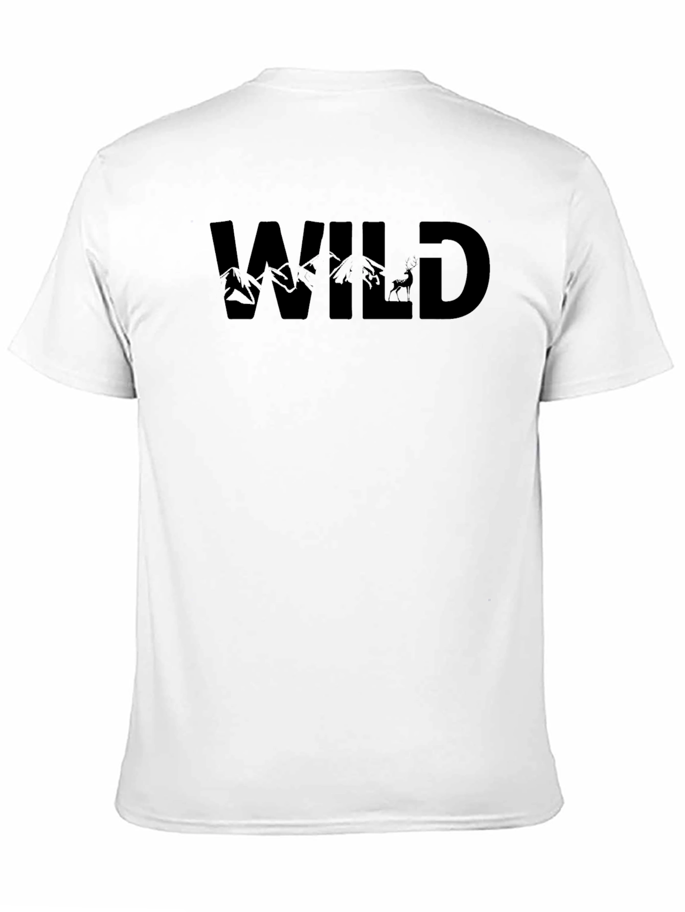 Camiseta Negra Wild para Aventura