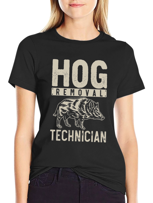 Camiseta Negra Hog Removal Technician