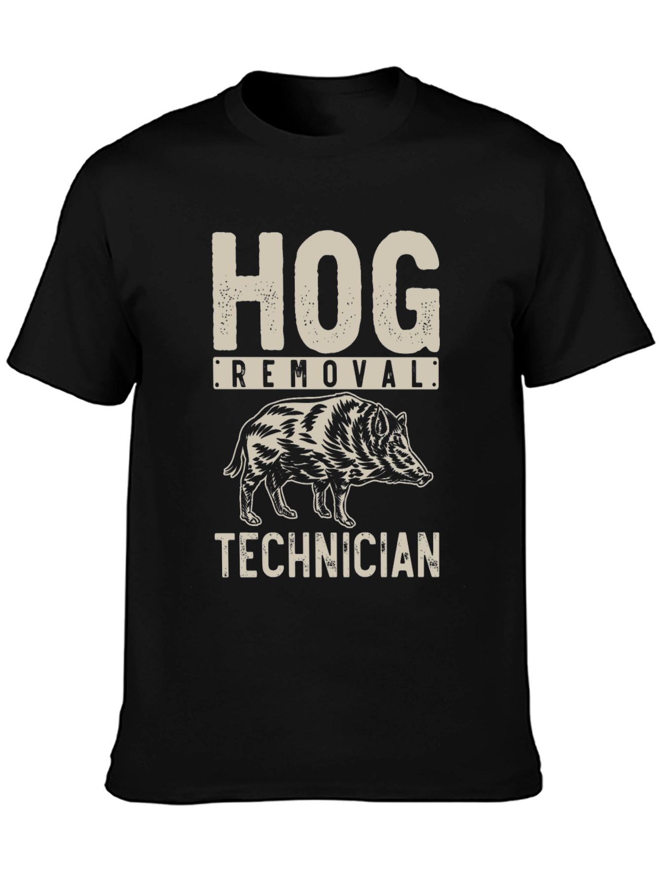 Camiseta Negra Hog Removal Technician