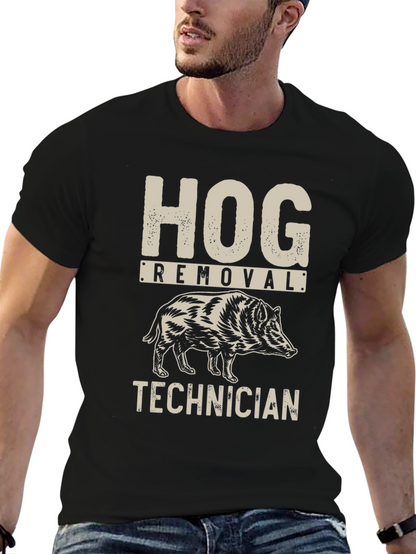 Camiseta Negra Hog Removal Technician